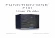 F101 User Guide - Funktion-One User Guide v1... · 2013-12-13 · 8 Loudspeaker cables ... Always check the stand manufacturer’s specifications ... from a professional system technician