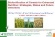 Biofortification of Cereals for Enhanced Nutrition ... · Biofortification of Cereals for Enhanced Nutrition: Strategies, Status and Future Directions KN Rai 1, PS Virk , G Velu2,