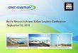 Wolfe Research Power & Gas Leaders Conference September 30 ...€¦ · Wolfe Research Power & Gas Leaders Conference September 30, 2015 This presentation is made as of the date hereof