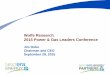 Wolfe Research 2015 Power & Gas Leaders Conference€¦ · Wolfe Research 2015 Power & Gas Leaders Conference Jim Robo Chairman and CEO September 29, ... DPS growth for 2016 – 2018