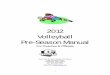 2012 Volleyball Pre-Season Manual · Diane Plas 440-647-5866 jplas@prodigy.net SITE # DATE CITY PLACE TIME COORDINATOR 10 DM Fri, July 27 Westerville Westerville Central High School