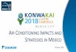 AIR CONDITIONING IMPACTS AND STRATEGIES IN MEXICO · available air conditioning technologies on the market through Mexico’s NOM’s. •Voluntary Programs - Develop and disseminate