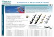 All Product Spec Sheets 2016 · 2016 COK-0024-1 Precision Locking Pin tacomarine.com • Tel: 800.653.8568 • email: info@tacomarine.com PRODUCT SPECIFICATION FEATURES & BENEFITS
