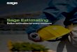 Sage Estimating - Home - Eos Group, Inc. · Sage Estimating the perfect fit for your business. We bring extensive product and industry experience to each partnership. Add-on solutions