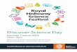 Discover and be inspired by Science at Royal Holloway ...€¦ · Thursday 19 March 2015 6.30pm, Windsor Building Contact: physics.outreach@rhul.ac.uk Great Charter Festival Sunday