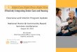 Overview and Interim Program Update National … Brooks...Overview and Interim Program Update National Home & Community Based Services Conference August 30, 2018 Kim Brooks Chief Operating