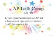 AP Lit & Comp–Sestina –poetry in lines of six –Sonnet –14 line poem; the shift is always at line 9 14. A few lit terms to review: –LAST FEW TERMS ... alarm (and no smart