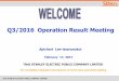 Q3/2016 Operation Result Meeting - Thai Stanley · Q1/2015 Q2/2015 Q3/2015 Q4/2015 Q1/2016 Q2/2016 Q3/2016 0 500 1000 1500 2000 Sales Net Profit The Equity Method The 3rd Quarterly