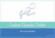 Content Calendar Toolkit - gudrunlauret.com€¦ · Content Calendar Toolkit Supplementary Information Why a Content Calendar is Helpful A content calendar, sometimes known as an