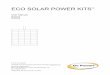 ECO SOLAR POWER KITS · The 10W Eco Kit is a direct connect kit from the solar panel to the batteries, the lower power outputs from the 10W Panel panel prevent any battery overcharging