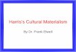 Harris’s Cultural Materialismfaculty.rsu.edu/~felwell/Theorists/Harris/Presentation/Harris.pdf · Harris’s Cultural Materialism By Dr. Frank Elwell . Credit This presentation
