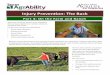 Injury Prevention: The ack€¦ · Tips for preventing back injury on the worksite Strategies for handling livestock Techniques for Materials Han-dling Farm Equipment Modification
