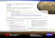 Lesson 11: Age & Times of Mars vs. Earth · 2016-11-21 · Age & Times of Mars vs. Earth_MFE A timescale comparison Preparation 1. Using either the image file provided in the Age