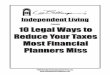 10 legal ways to reduce your taxes - Amazon S3Legal+Ways+to+… · for rent while not in use for their own personal purposes. The interest on rental property can also qualify as deductible