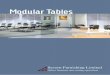 Modular Tables - Severn Furnishing€¦ · Fliptop easy to move – space saving – ‘fast to flip’ Tables We offer two frame styles: an inverted “T” shape and an inverted