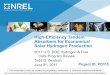 High-Efficiency Tandem Absorbers for Economical Solar ...€¦ · High-Efficiency Tandem Absorbers for Economical ... (or higher) solar concentration and generate renewable hydrogen