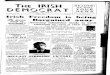 IRISH READER! - Connolly Association · 2015-07-27 · IRISH MOCRA (Incorporating "Iris Freedom"h ) New Serie Nos . 76 APRIL, 1951 Price 3d. READER! YOUWE WANR T NEWS News, articles
