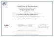 Certificate of Registration Miko Kirsum Ltd.files8.design-editor.com/94/9405598/UploadedFiles/... · Miko Kirsum Ltd. 16 Dan Street Yavne, 81225, Israel has been assessed by NSF-ISR