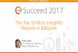 The Top 10 Most Insightful Reports in BillQuick · •Avoid overly complicated reports •Understand who the report is for ... •Frequency: Monthly •What you billed and what you