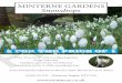 MINTERNE GARDENS PRO Snowdrops OF€¦ · Snowdrops Over 27 acres of wild woodland garden. Dogs welcome. Gardens open from 1st February Admission £6 for 2 while snowdrops last A352