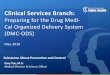 Clinical Services Branchpublichealth.lacounty.gov/.../ClinicalServices/...Clinical Services: Preparing for DMC-ODS (cont’d) •Staffing –Ensure sufficient staff training •SAPC