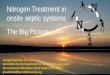 Nitrogen Treatment in onsite septic systems The Big Picture€¦ · Nitrogen Treatment in onsite septic systems The Big Picture George Heufelder, M.S.,R.S. Barnstable County Department