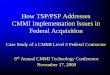 How TSP/PSP Addresses CMMI Implementation Issues in ...€¦ · “CMMI—Update and Next Steps” Systems Engineering Conference, San Diego, October 2007 Failure to change root cause