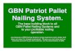 GBN Patriot Pallet Nailing System.€¦ · Nailing System. The base building block to all GBN Pallet Nailing Systems and to your profitable nailing operation. Just because a GBN Nailing