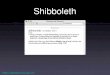 Shibboleth - 4th May 2005.pdfآ  Shibboleth More commonly associated with secure authentication and authorisation