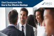 Client Development Skills For Insurance Professionals · The Client Development Process: PREPARE Sales/Marketing Call or Visit Planning Worksheet Client / Prospect (Individual & Company