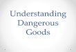 Understanding Dangerous Goods - Speed Cargo · 2018-08-21 · and IMO 7 (radioactive material) and PSA Group 1 (commodities are explosives (IMDG Class 1), very flammable liquids (IMDG