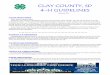 CLAY COUNTY, SD 4-H GUIDELINES Office/4-H... · 2019-02-01 · It’s me to start thinking about the crea ve and original design you want to enter in the county 4‐H t‐shirt contest