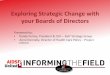 Exploring Strategic Change with your Boards of Directors ITF Exploring... · • Prescription Drugs. Increases Access to Preventive Care . Examples: (see list in resource slides)
