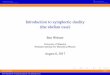 Introduction to symplectic duality (the abelian case)pages.uoregon.edu/belias/WARTHOG/symplectic/Lectures/IntroM1.pdf · Introduction to symplectic duality (the abelian case) Ben
