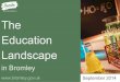 The Education Landscape. 1 for... · 2020-03-17 · 7 Day nurseries (cont’d) Name Widmore Day NurserySunnyfields Day Nursery & Pre-School (Orpington) Address 33 Knoll Rise, Orpington,