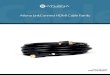 Cables - Atlona · Atlona LinkConnect HDMI Cable LinkConnect High Speed Thin HDMI Cable AT-LC AT-LCT Specifications bAndWidth 10.2 Gbps JACket MAteriAl PVC ConneCtor 24K gold-plated
