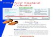New England Colonies · 2018-10-02 · 1620 Pilgrims land at Plymouth 1630 Puritans settle the Massachusetts Bay Colony 1636 Thomas Hooker founds Hartford 1638 Anne Hutchinson founds