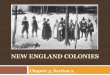 New England Coloniesmrskalwa.weebly.com/uploads/5/6/6/5/56653867/3.2...Chapter 3 The English Colonies Section 1 – Early English Settlements Section 2 – New England Colonies Section