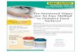 DISINFECTANT WIPES FOR NON-FOOD CONTACT SURFACES · Sani-Cloth ® Plus provides the perfect combination of quick kill times and low alcohol content (14.85%). Its 2,500 ppm of quat