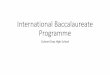 International Baccalaureate Programme · search engine to find your answer … •You need to discern, select, cross reference, compare, contrast, evaluate, critically analyze, synthesize