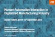 Human-Automation Interaction in Digitalized Manufacturing ... · [The Internet of things: Mapping the value beyond the hype (2015) mckinsey global institute] Value of IoT in factories