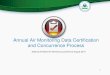 Annual Air Monitoring Data Certification and …...Administrator an annual air monitoring data certification letter to certify data collected at all SLAMS and at all FRM, FEM, and