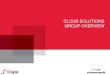 CLOUD SOLUTIONS GROUP OVERVIEW - Crayon...GROUP OVERVIEW. CLOUD COMPUTING TRENDS Online Backup & Cloud Archive Market to Reach $1.4B by 2016E Market Share (2016E)1: •52% IaaS •27%