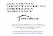 LEE COUNTY POCKET GUIDE TO EMERGENCY ASSISTANCE€¦ · LEE COUNTY POCKET GUIDE TO EMERGENCY ASSISTANCE. Lee County Homeless Coalition. 1500 Colonial Boulevard, Suite 235. Fort Myers,