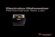 Electrolux Dishwasher Performance Test Lab · The Electrolux Performance Test Lab consists of 8 test stations with CompactRIO units and HMIs, a local database, and clients connected