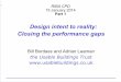 Design intent to reality: Closing the performance gaps · • Intergenerational equity. • Deferred impacts over long periods. ... CRISP Commission 00/02 ! ... slide from Carbon