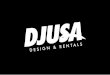 Welcome To DJUSA · WI X WW X Bellini Chair IVI X WW X 33'H Folding 11.5" Chair info@diusadesign.com ... Madison Drop WW x 48"H 13in Circle Marquee Letters 36"H . 71 . ... DJs + Entertainment