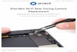 iPad Mini Wi-Fi Rear Facing Camera Replacement · While holding the iPad down with one hand, pull up on the suction cup to slightly separate the front panel glass from from the rear