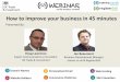 How to improve your business in 45 minutes - …...How to improve your business in 45 minutes Presented By: Ian Beaumont Business Development Manager names.co.uk & Register365 Doug