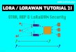 mobilefish.com LORA / LORAWAN TUTORIAL 21 · 2018-10-25 · two session keys: the Network Session Key (NwkSKey) and the Application Session Key (AppSKey). • The network server sends